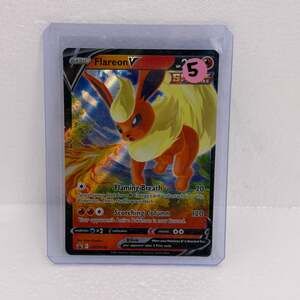 Pokémon TCG Flareon V SWSH149 Black Star Promo Full Art Card